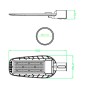 100W LED Strassenleuchte AVANT - OSRAM CHIP