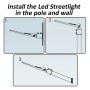LED-Strassenleuchte 100W AREA FLEX - OSRAM CHIP DURIS E 2835