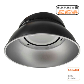 Projecteur LED industriel UFO ENDURANCE Multi-Watt 80W-100W-150W Réflecteur - 60º - puce OSRAM