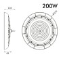 LED Industrieleuchte 200W UFO TITAN CHIP LUMILEDS SMD 2835