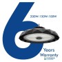 LED Industriestrahler UFO BELGIEN 200W-150W -100W SOSEN Driver - Dimmbar 1-10V - 170lm/w - IP65