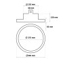 LED Industriestrahler UFO DIAMOND 200W Philips Xitanium - Dimable 1-10V - 170lm/w - IP65