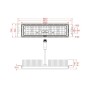 LED-Projektor 200W MAGNUM AIR - Bridgelux Chip 180Lm/W 136ºx78º