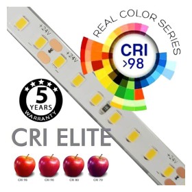 LED Streifen 24V | CRI ELITE |140 LED/m | 5m | SMD2835 | 1600Lm |11W/M | CRI98 | IP20