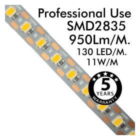 LED Streifen 24V |130 LED/m | 5m | SMD2835 | 950Lm |11W/M | CRI93 | IP20