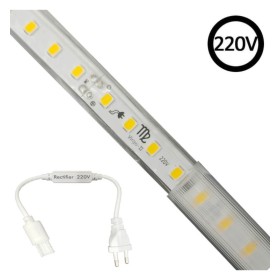 LED Streifen Gleichrichterkabel 220V| 120LED/m | 50m | SMD 2835 | 800Lm | 8W/M | CRI90 | IP65