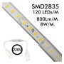 LED Streifen Gleichrichterkabel 220V| 120LED/m | 50m | SMD 2835 | 800Lm | 8W/M | CRI90 | IP65
