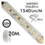LED-Streifen 220V | 120xLED/m | 20m | SMD2835 | 1450Lm/M | 14W/M | IP67 | Schneiden Sie alle 10cm