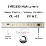 LED-Streifen 220V | 20W/M | 140xLED/m | 50m | SMD2835 | 2660Lm/M | IP67 | Schneiden alle 10cm