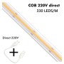 LED-Streifen COB 220V 10W/M | 330 LED/m | 1540Lm/M | FLIP-CHIP | 50m | IP65 | Schnitt alle 10 cm