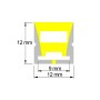LED-Silikonrohr | FLEX 12-12 | 50m | Zuschneidbar | Für LED-Streifen bis zu 8 mm