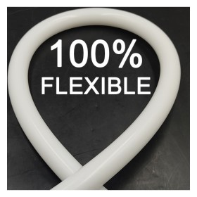 LED-Silikonschlauch | FLEX D22 | 50m | Zuschnitt nach Mass | Für LED-Streifen bis 10mm