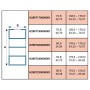 LAUFEN INEO Installationsrahmen für PRO S Marbond - Duschwannen 80 x 180 - 220 cm