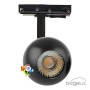 LED Strahler 10W FENIX - Schwarz Chrom - 1-Phasen Schienensystem - CRI+93