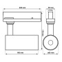 LED Strahler 40W -34W - MAYA - Schwarz - 3-Phasen DRIVER PHILIPS Schienensystem - CRI+92 - UGR13 - HIGH LUMEN 140Lm/W