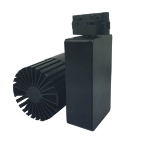 LED Strahler 40W GRAZ Schwarz BRIDGELUX Chip 1-Phasen Schienensystem CRI +98