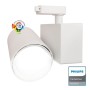 LED Strahler 40W MADRID Weiss BRIDGELUX Chip 1-Phasen Schienensystem CRI+98