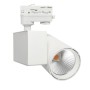 LED Strahler 40W MADRID Weiss BRIDGELUX Chip 3-Phasen Schienensystem CRI+98