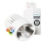 LED Strahler 40W UPPSALA Weiss BRIDGELUX Chip 3-Phasen Schienensystem CRI+98
