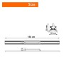 LED Strahler 66W - LINEAR ARENDAL - VOSSLOH - Weiss - 3-Phasen Schienensystem - 150cm