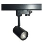 LED-Schieneleuchte 8W Dreiphasen - SCHWARZ - Dimmbarer Triac - 24º - HOHER LUMEN 150Lm/W - CRI+98