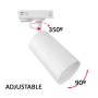 LED-Schienenstrahler 10W Einphasig - EMMEN WEISS - OSRAM CHIP DURIS E 2835