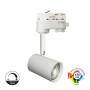 LED-Schienenstrahler 8W Dreiphasen - WEISS - Dimmbar Triac - 24º - HOHE LUMEN 150Lm/W - CRI+98