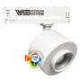 LED-Strahler - 28W - LEIPZIG - Drehstromschiene - Treiber VOSSLOH - Verstellbare Optik - 36º-60º