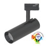 LED-Strahler 30W BERNA Schwarz Chrom Einphasen-Stromschiene DOB Fahrerlos