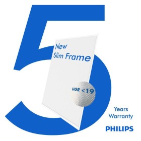 PACK 8 pièces Panneau LED 60x60 - CADRE MINCE - 40W - Pilote Philips - UGR19 - ENEC