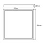 PACK 10stk. LED-Panel 60x60 - SLIM FRAME - 40W Lifud-Treiber - Kein Flackern