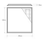 PACK 10stk. LED-Panel 60x60 40W SLIM FRAME – Dimmbar 0-10V – Lifud-Treiber