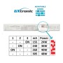 PACK 10 LED-Panel 60x60 Multi-Watt - 48W-40W-36W-24W - OSRAM CHIP DURIS E 2835