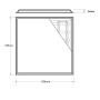 Pack 6stk. LED Panel 60x60 40W - IP65 - Philips Certa Treiber
