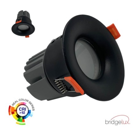 Downlight LED CIRCULAR 15W - CURVE - SCHWARZ - CRI+92 - IP65 - UGR13