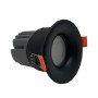 Downlight LED CIRCULAR 15W - CURVE - SCHWARZ - CRI+92 - IP65 - UGR13