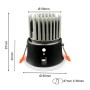 Downlight LED CIRCULAR 15W - WEIss - CRI+92 - IP65 - UGR13