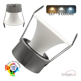 Einbau-LED 6W - 9W - 12W - LUMIS - Bridgelux-Chip - UGR11 - 3CCT - CRI +92 - Austauschbare Front