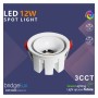 Einbaustrahler LED 6W - 9W - 12W Luxury Weiss - Bridgelux Chip - UGR11 - 3CCT - CRI +92