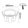 Einbaustrahler LED 6W - 9W - 12W Luxury Weiss - Bridgelux Chip - UGR11 - 3CCT - CRI +92