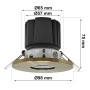 LED Downlight 15W - BRONZE - CRI+92 - UGR13