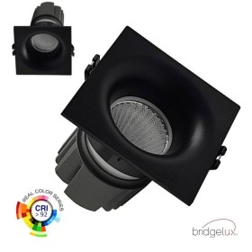 LED Downlight 15W - Schwarz - QUADRATISCH - CRI+92 - UGR13