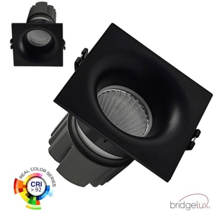 LED Downlight 15W - Schwarz - QUADRATISCH - CRI+92 - UGR13