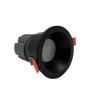 LED Downlight 15W - SCHWARZ RUND - CRI+92 - IP65 - UGR13