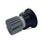 LED Downlight 15W - RUND SCHWARZ - CRI+92 - UGR13