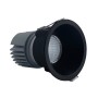 LED Downlight 15W - RUND SCHWARZ - CRI+92 - UGR14