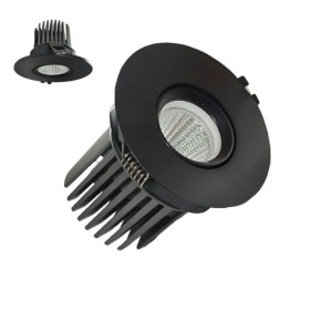 LED Downlight 15W - Schwenkbar - SCHWARZ RUND - CRI+92 - UGR13