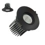 LED Downlight 15W - Schwenkbar - SCHWARZ RUND - CRI+92 - UGR13
