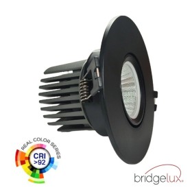 LED Downlight 15W - Schwenkbar - SCHWARZ RUND - CRI+92 - UGR13