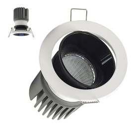 LED Downlight 15W - Schwenkbar - WEISS - SCHWARZ - CRI+92 - UGR13
